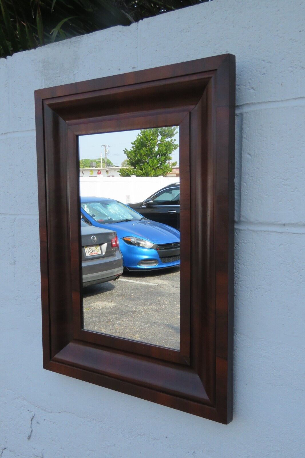 Empire Flame Mahogany Vanity Bathroom Mirror - Late 1800s