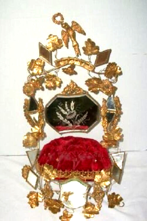 French Bridal Marriage Chair from 1800s with Globe