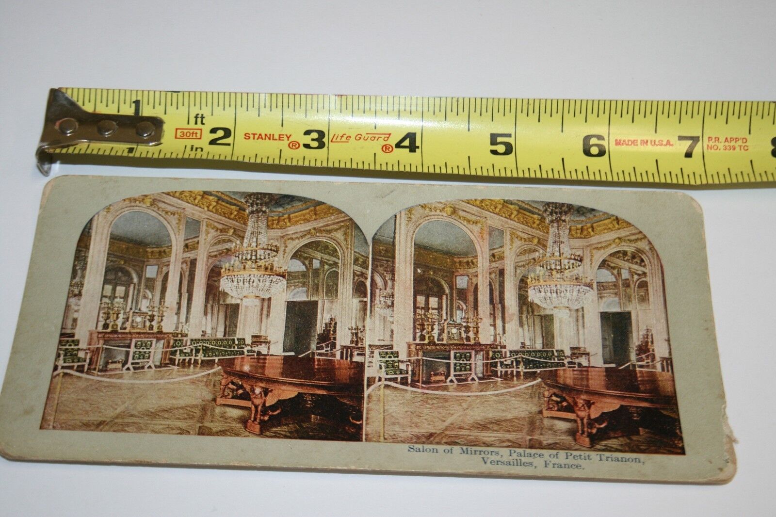 Antique 1900's French Petit Trianon Palace Stereoview Mirror