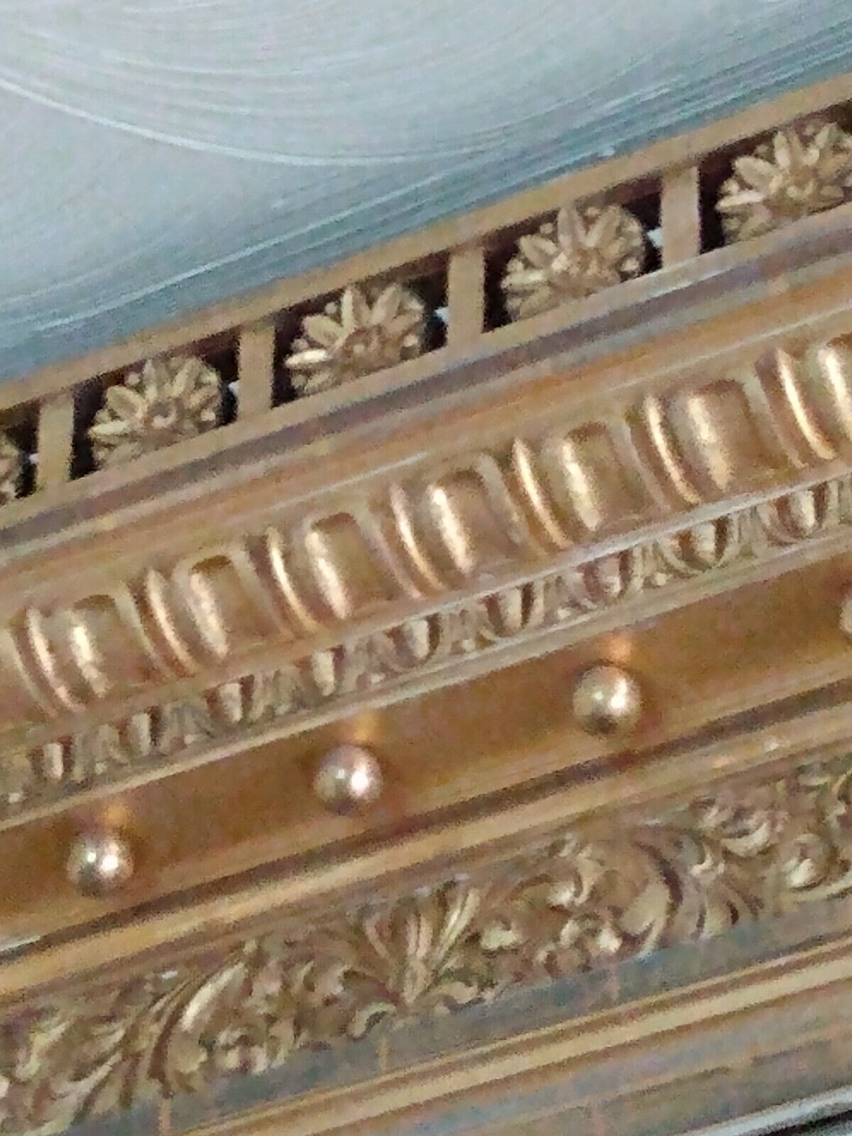 Victorian Gold Framed Mirror from Late 1800s-1900s