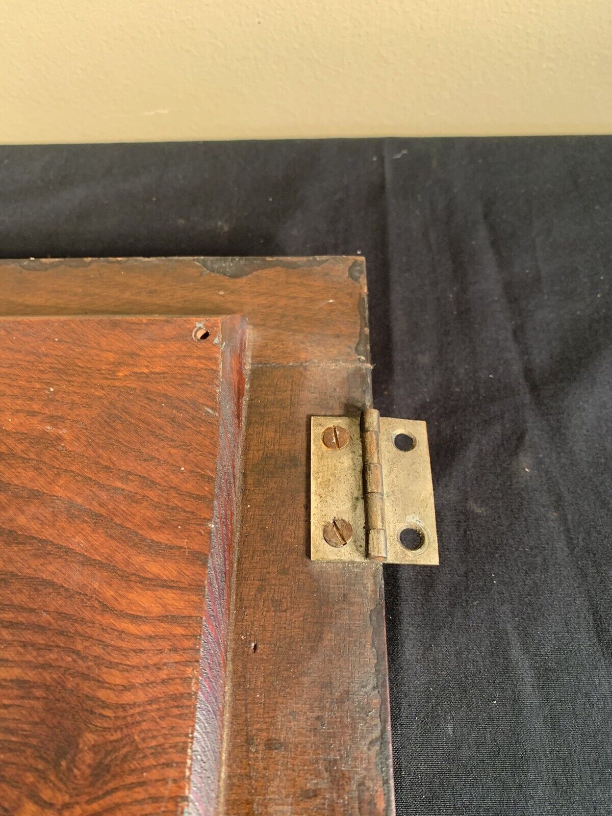 1900's Wooden Frame Beveled Mirror with Hinged Door