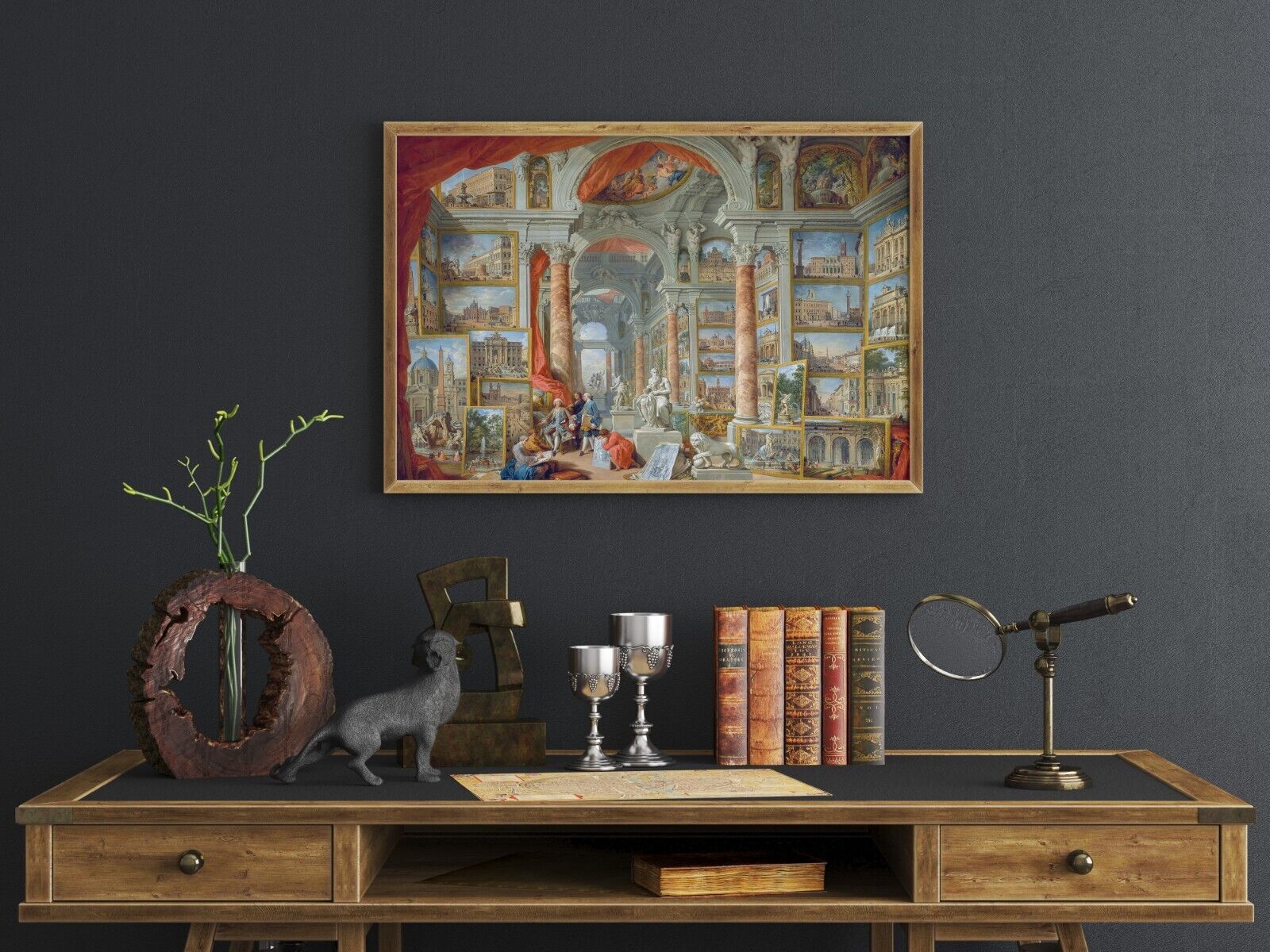 1700s Italian Art Print, Rome Renaissance Gallery Poster