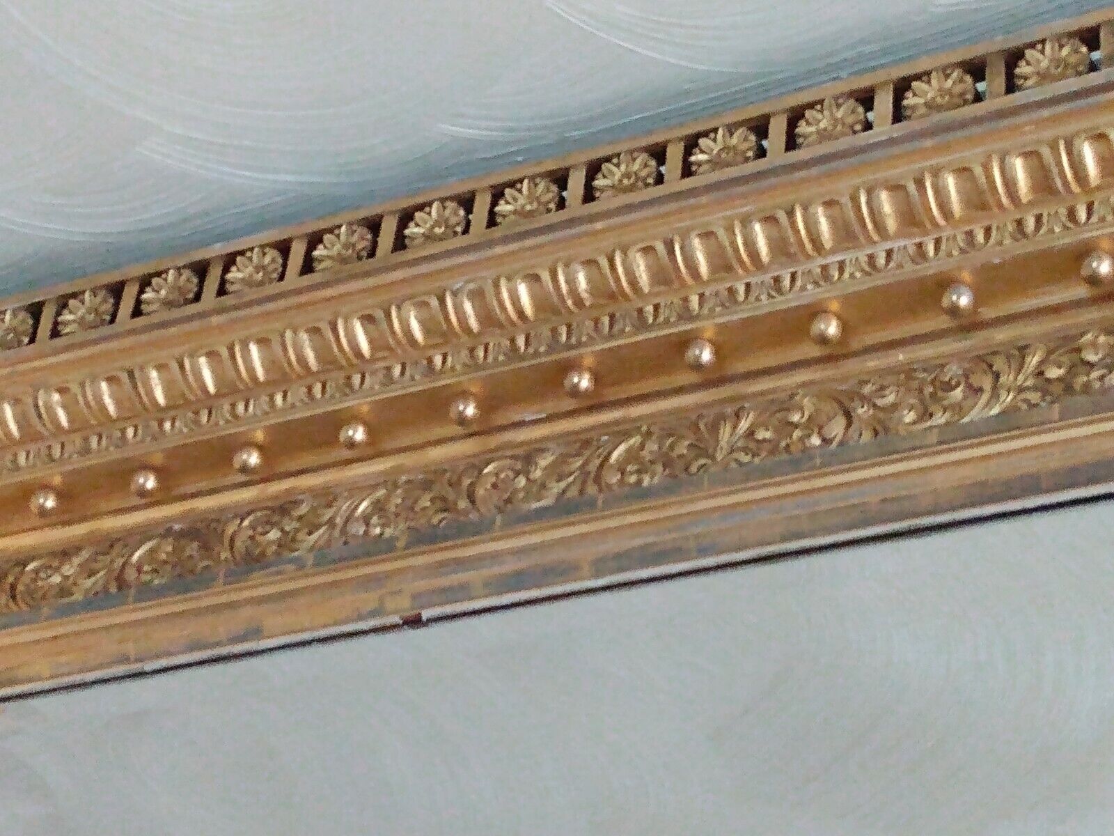 Victorian Gold Framed Mirror from Late 1800s-1900s