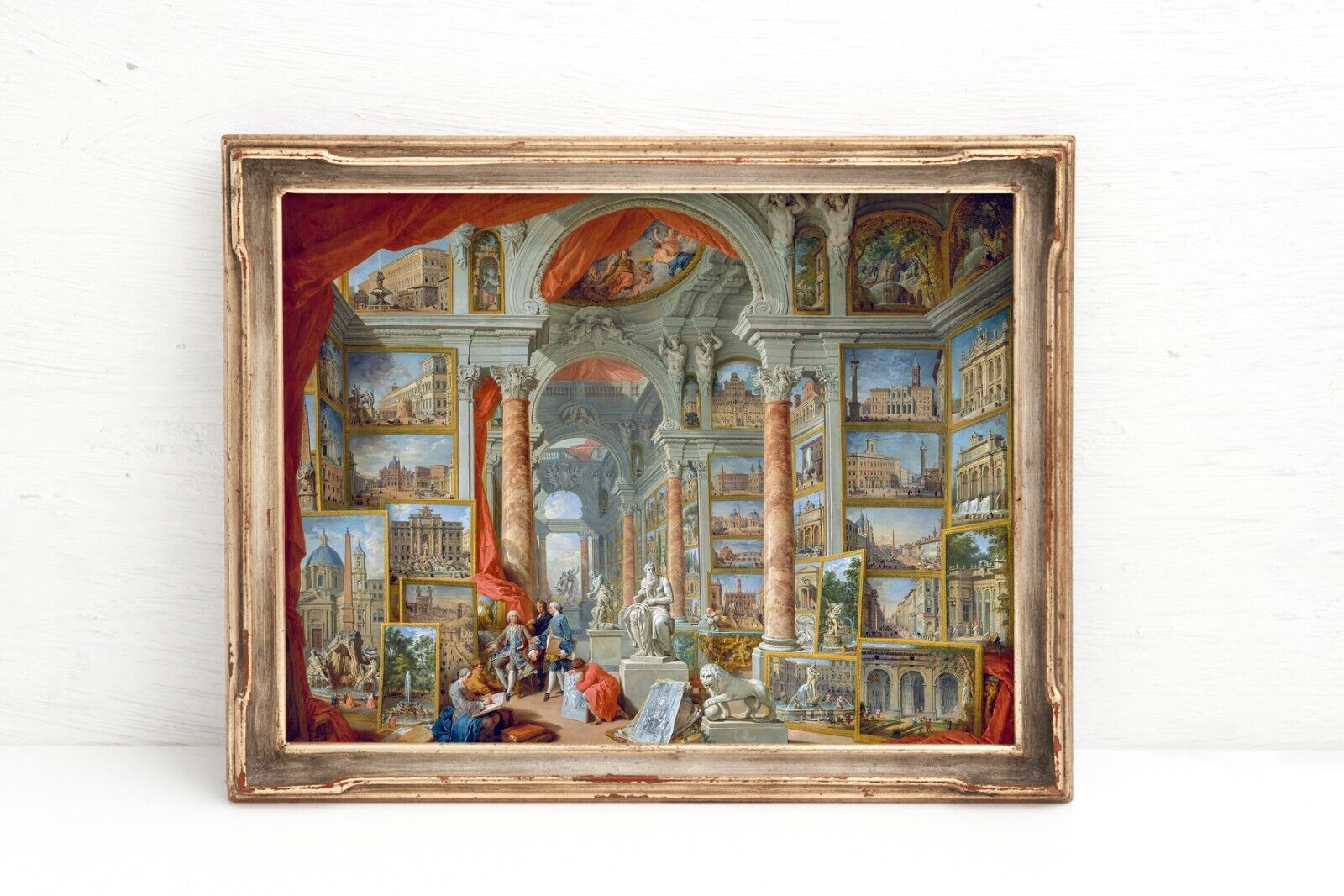 1700s Italian Art Print, Rome Renaissance Gallery Poster