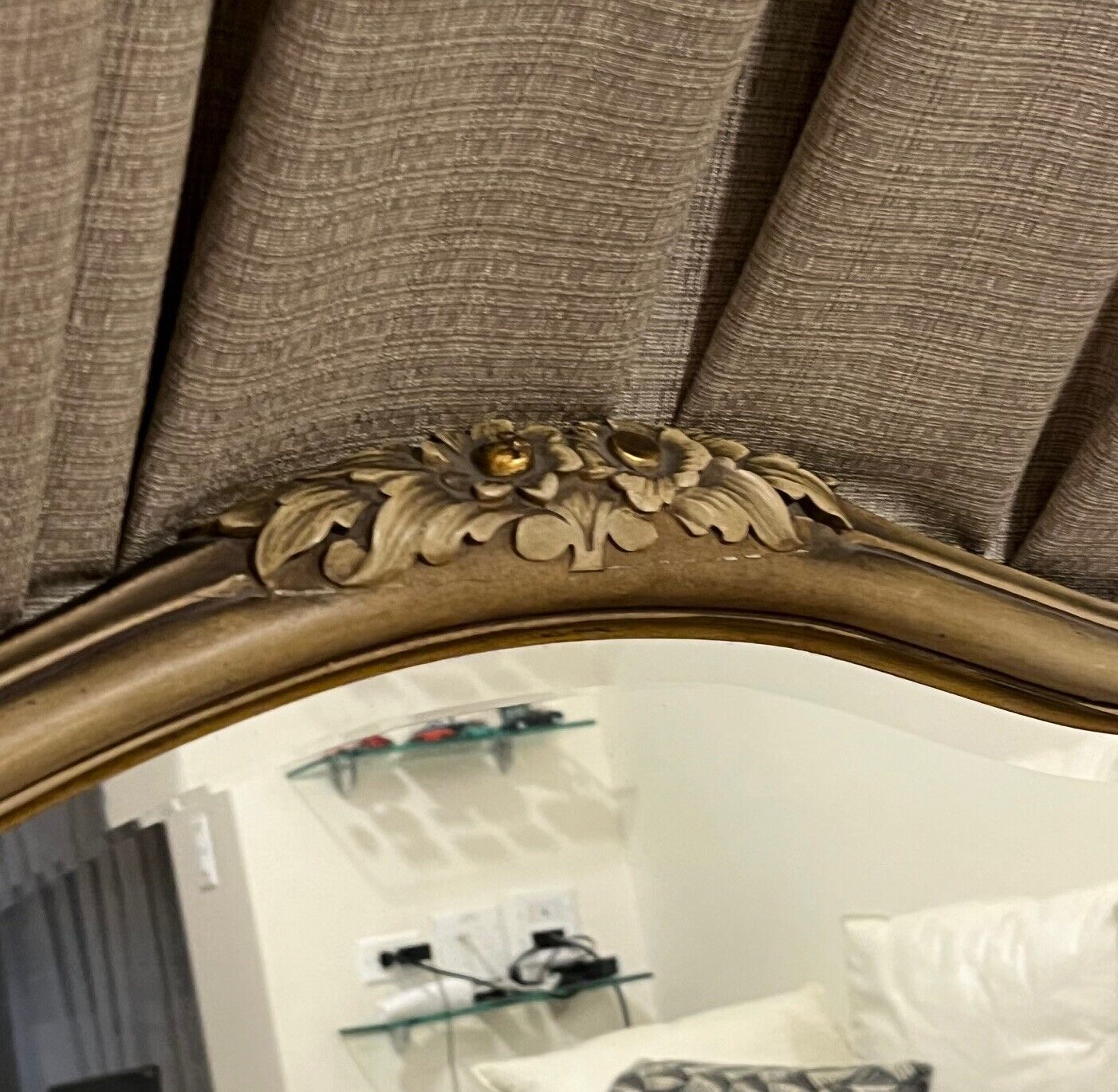 French Provenzal Beveled Glass Mirror - Early 1900s