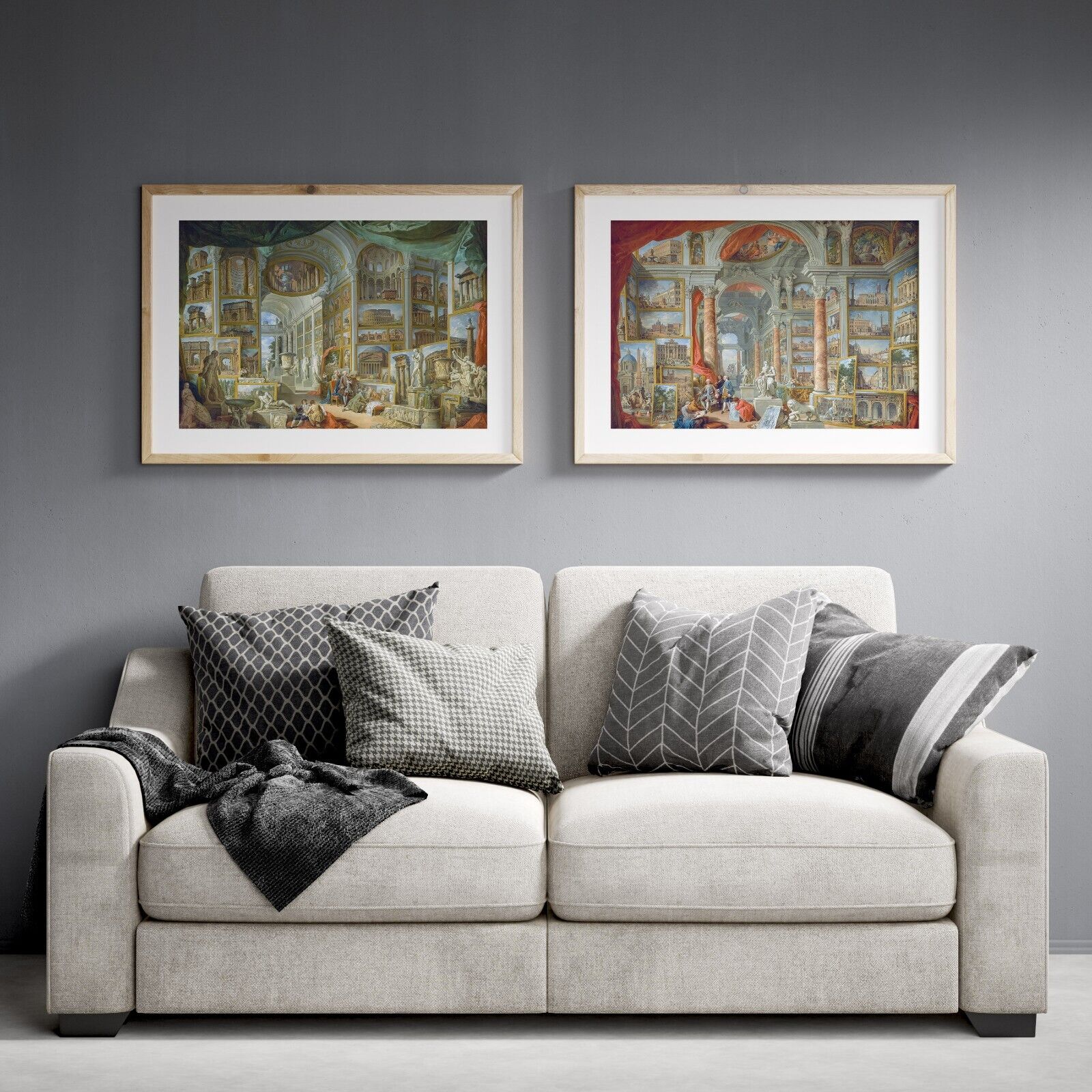 1700s Italian Art Print, Rome Renaissance Gallery Poster