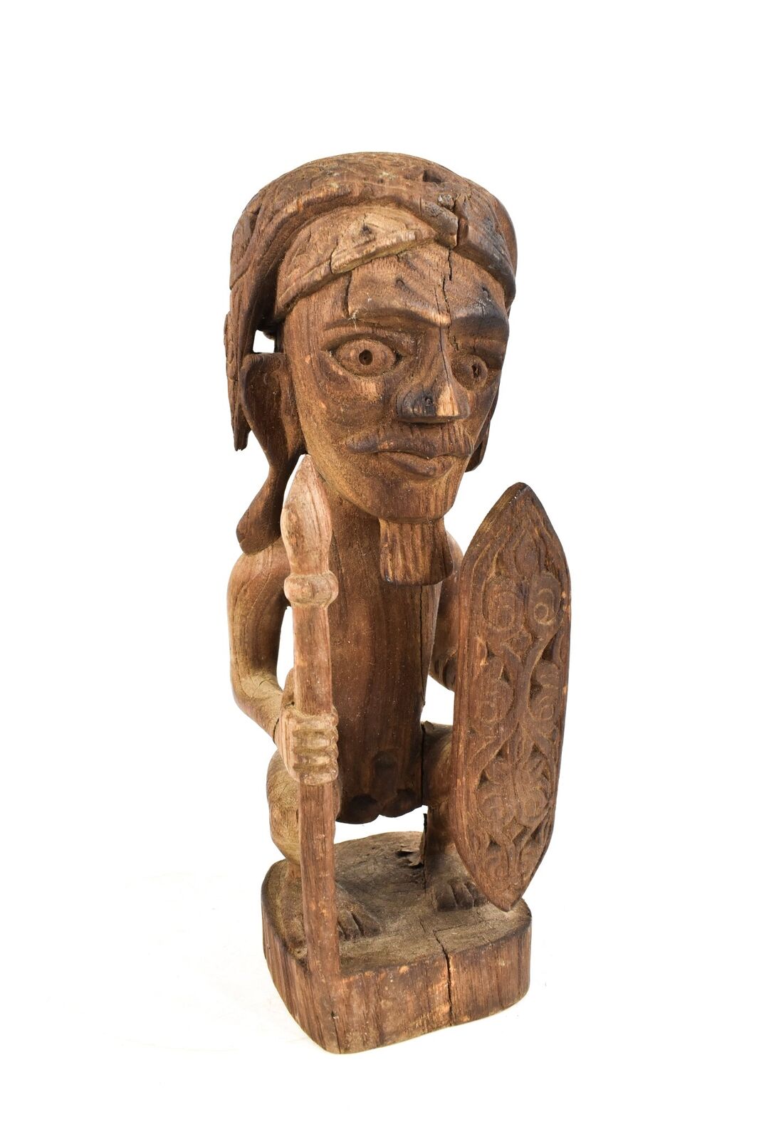 Bobo Wood Male Warrior Figure from Mali