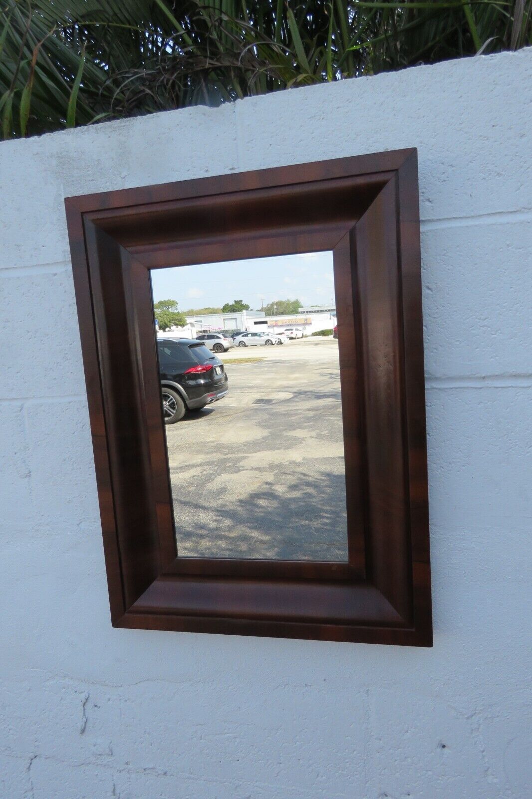 Empire Flame Mahogany Vanity Bathroom Mirror - Late 1800s