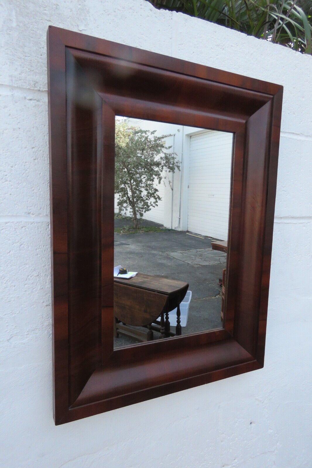 Empire Flame Mahogany Vanity Bathroom Mirror - Late 1800s