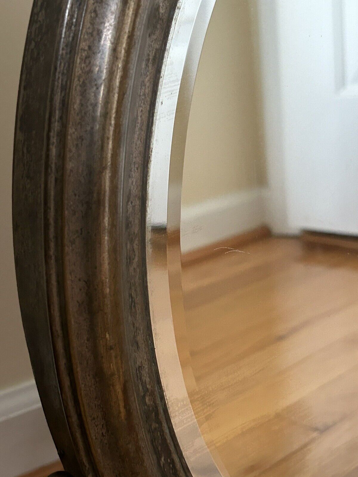 1800's Silver Plate Norblin Warszawa Poland Vanity Mirror
