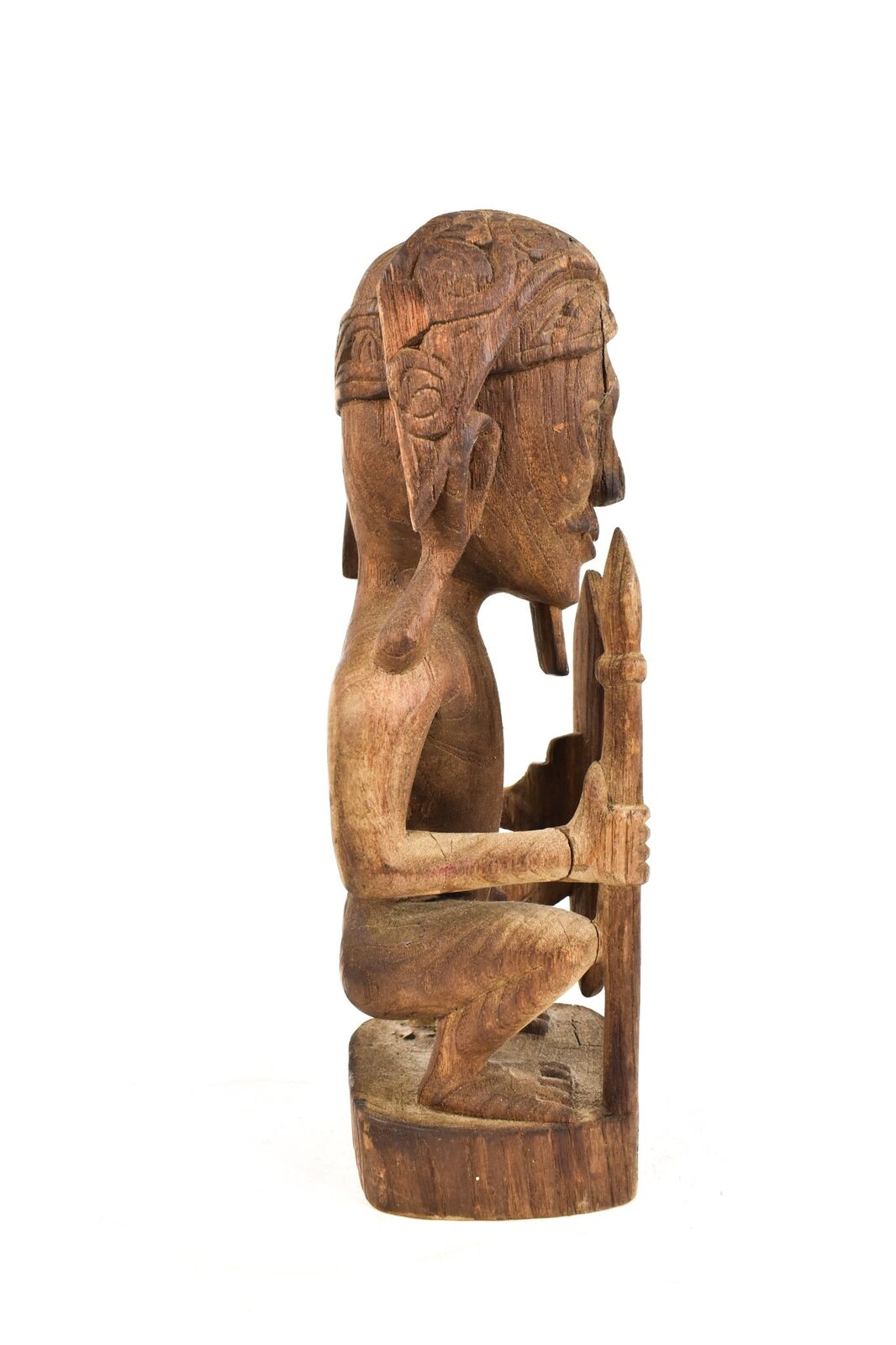 Bobo Wood Male Warrior Figure from Mali