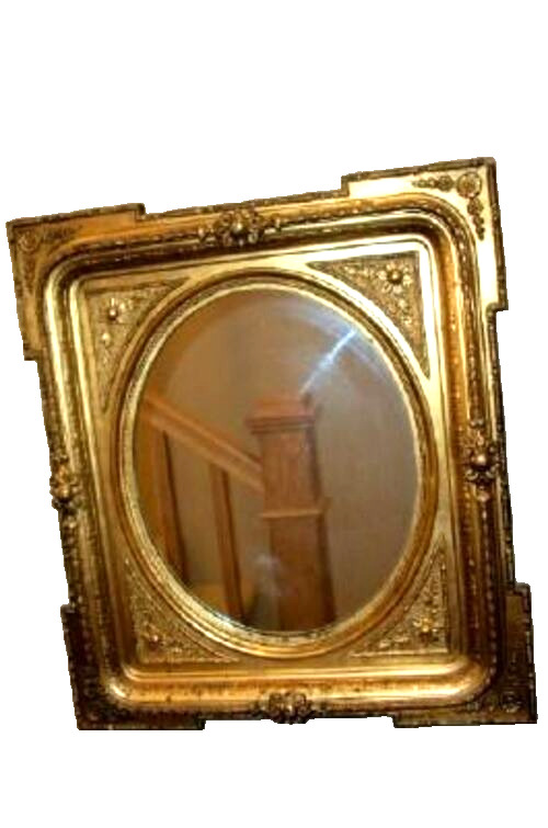 Italian Gilt Wood Gesso Wall Mirror Neoclassical France