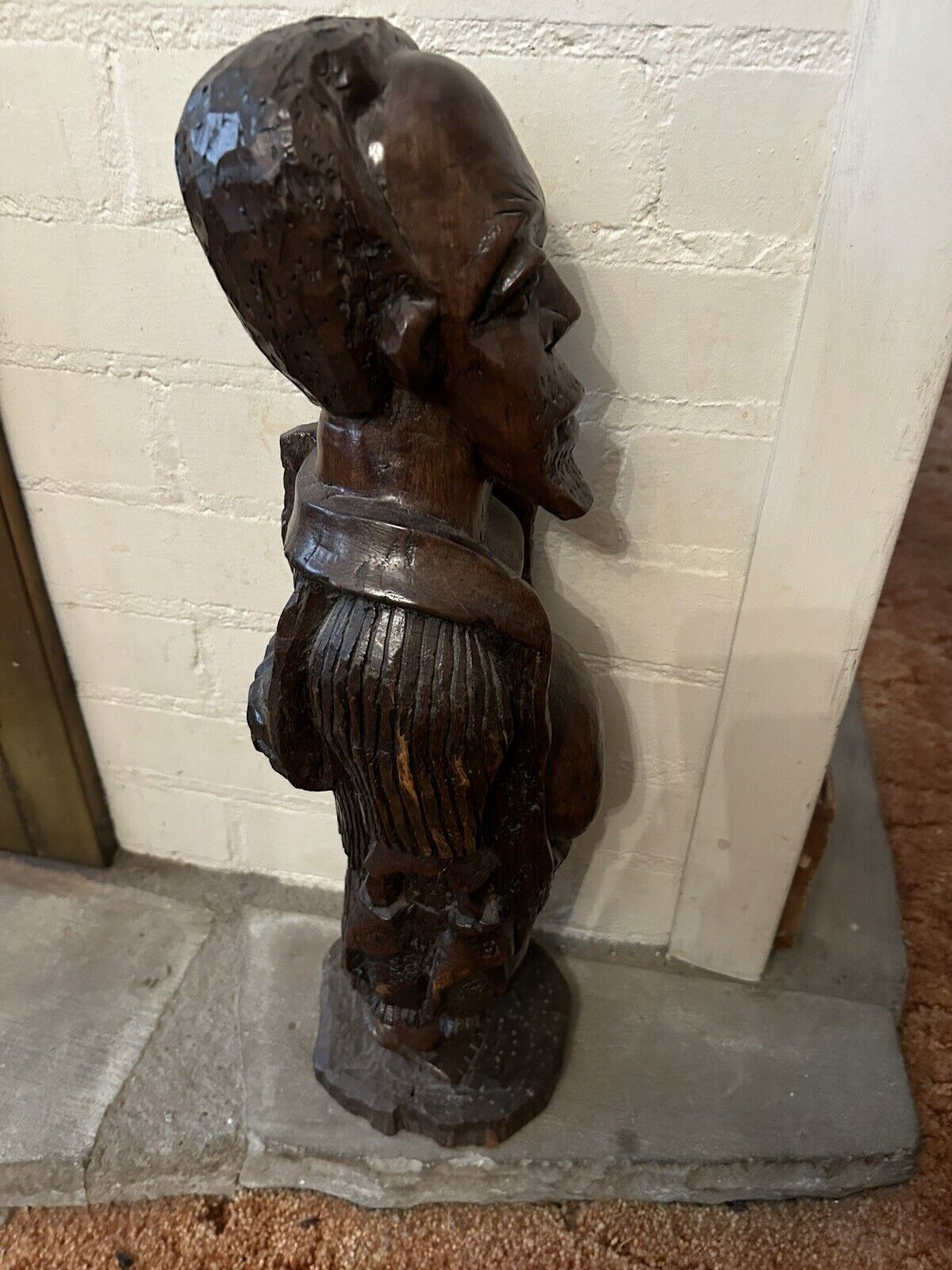 Antique Ebony Wood Carving South African Tribal Figure