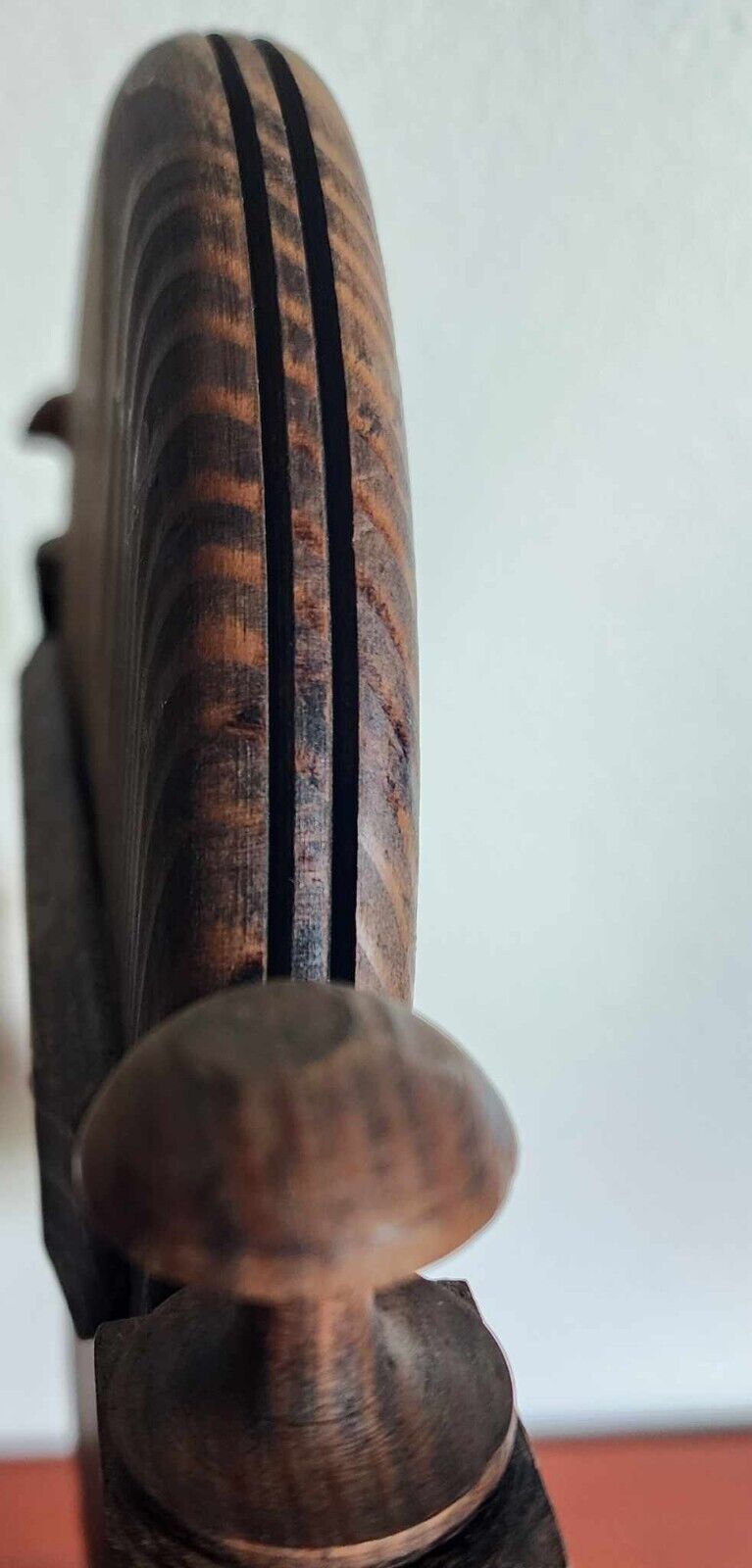 Antique Men's Walnut Pedestal Shaving Mirror circa 1900