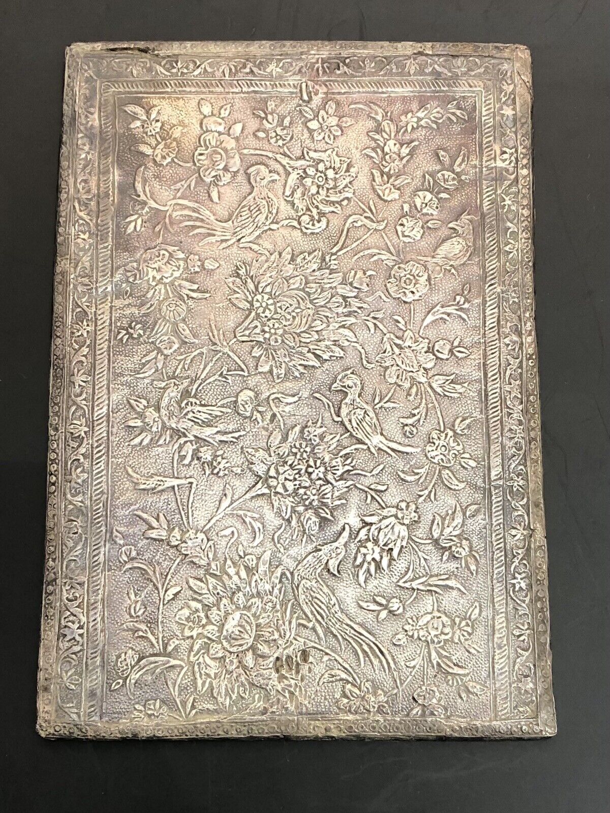 Persian Silver 1800s Antique Mirror Ottoman Empire