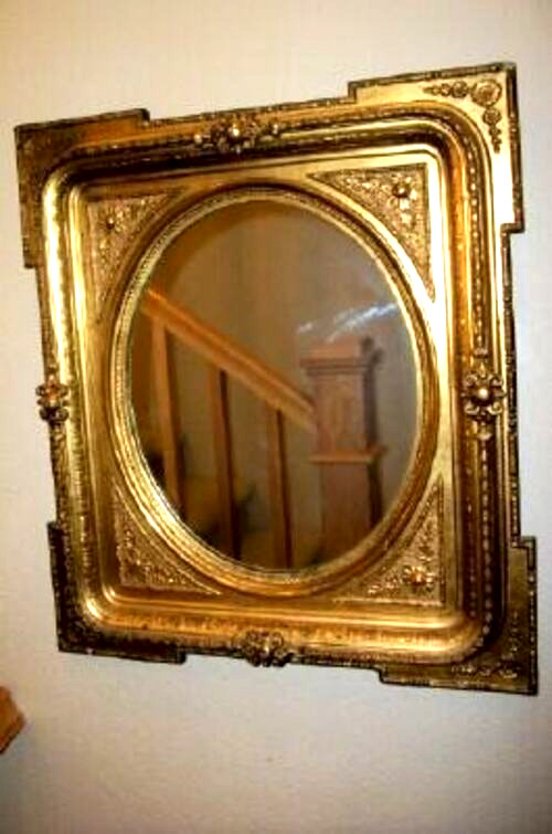 Italian Gilt Wood Gesso Wall Mirror Neoclassical France