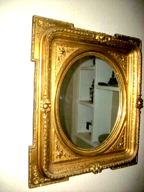 Italian Gilt Wood Gesso Wall Mirror Neoclassical France