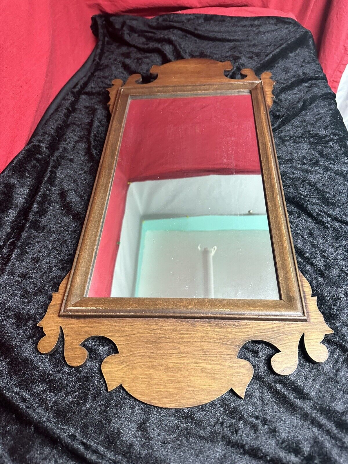 Victorian era Chippendale mirror from late 1800s-early 1900s