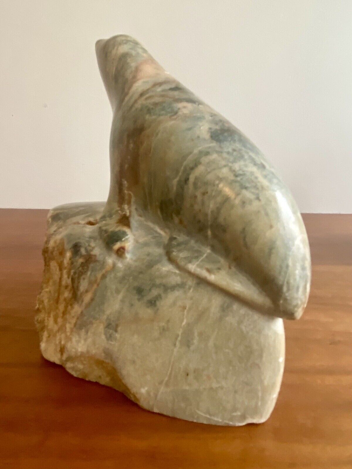 Early 1900's Inuit Canada Native Soapstone Carving Seal
