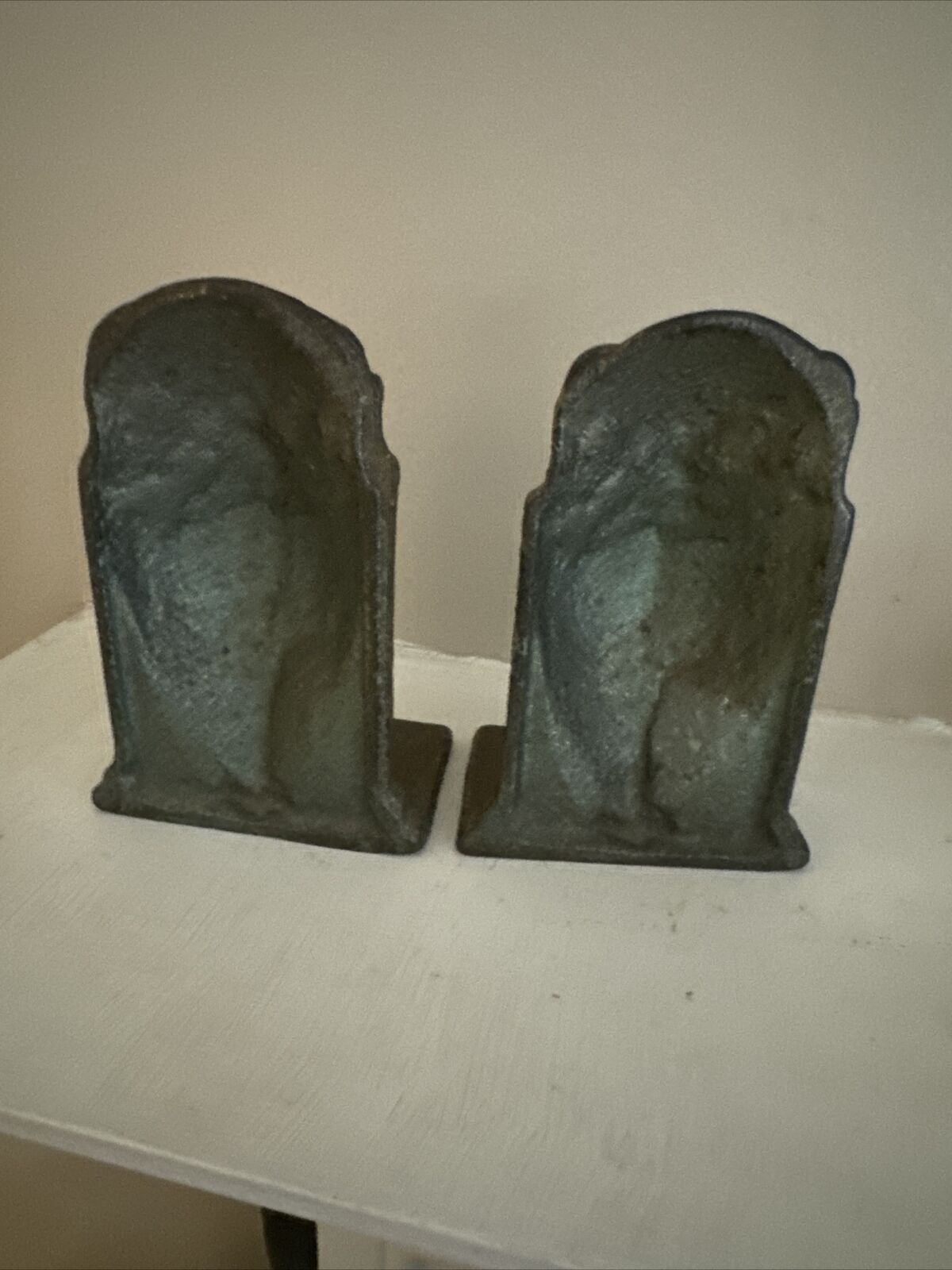 Ornate Cast Iron OWL Bookends from the Early 1900s