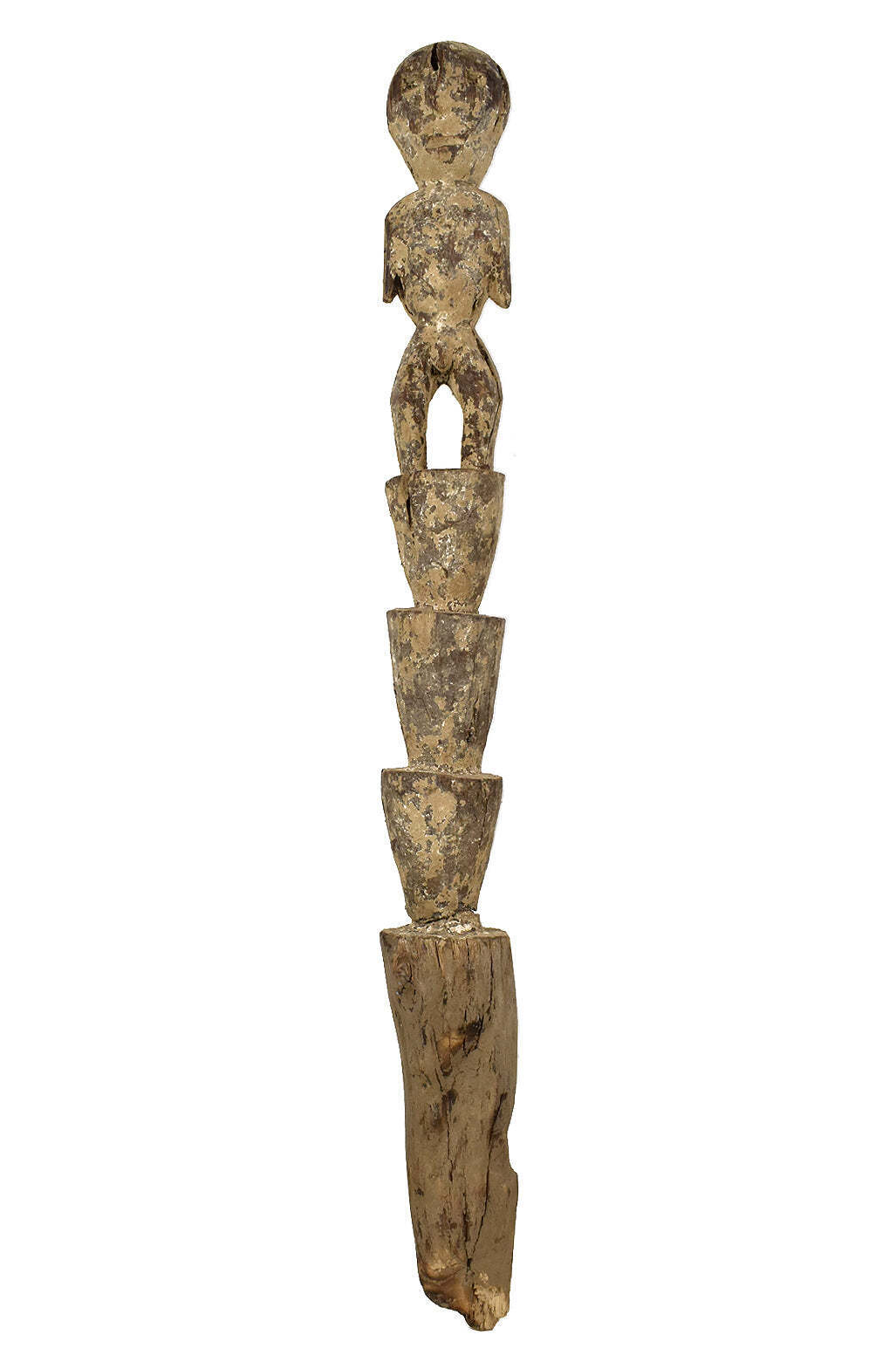 Lega Bwami Society Figural Post from Congo