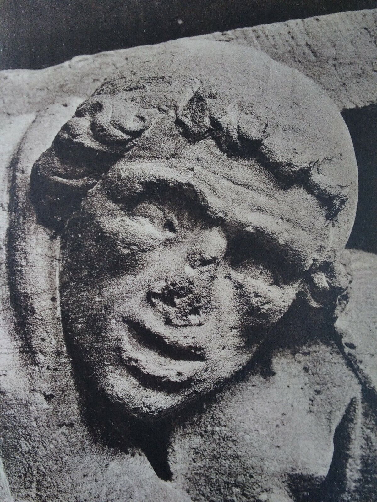 Rare Postcard: Mainz Germany Early 1900s Head Sculpture