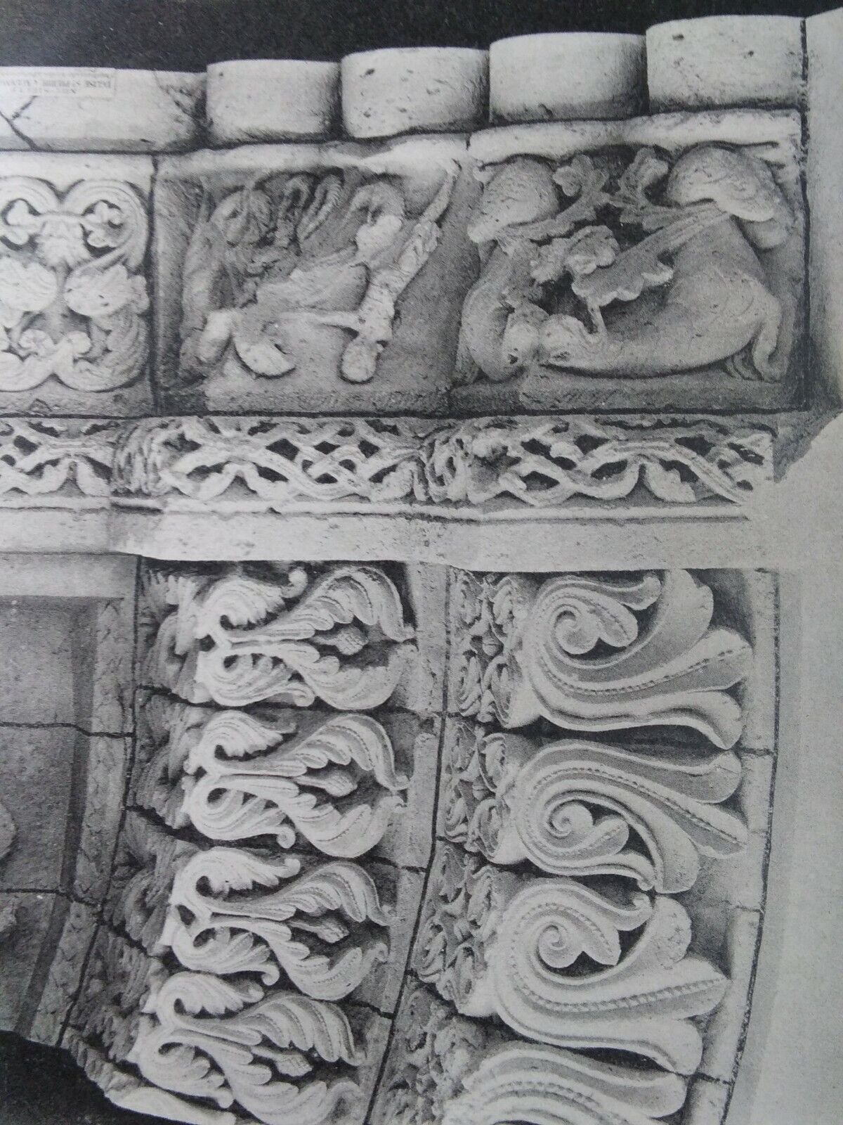Rare 1900s French Antique Postcard Paris Facade Sculpture