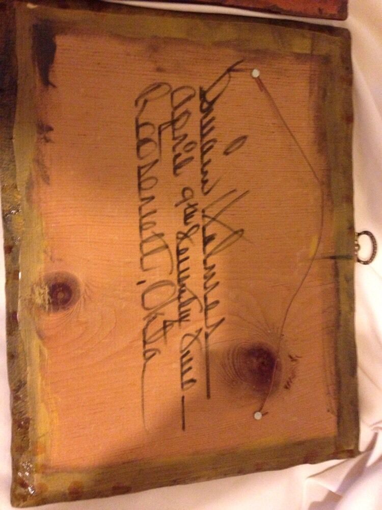 Pair of 1972 Dated Hand Carved Women Wall Plaques