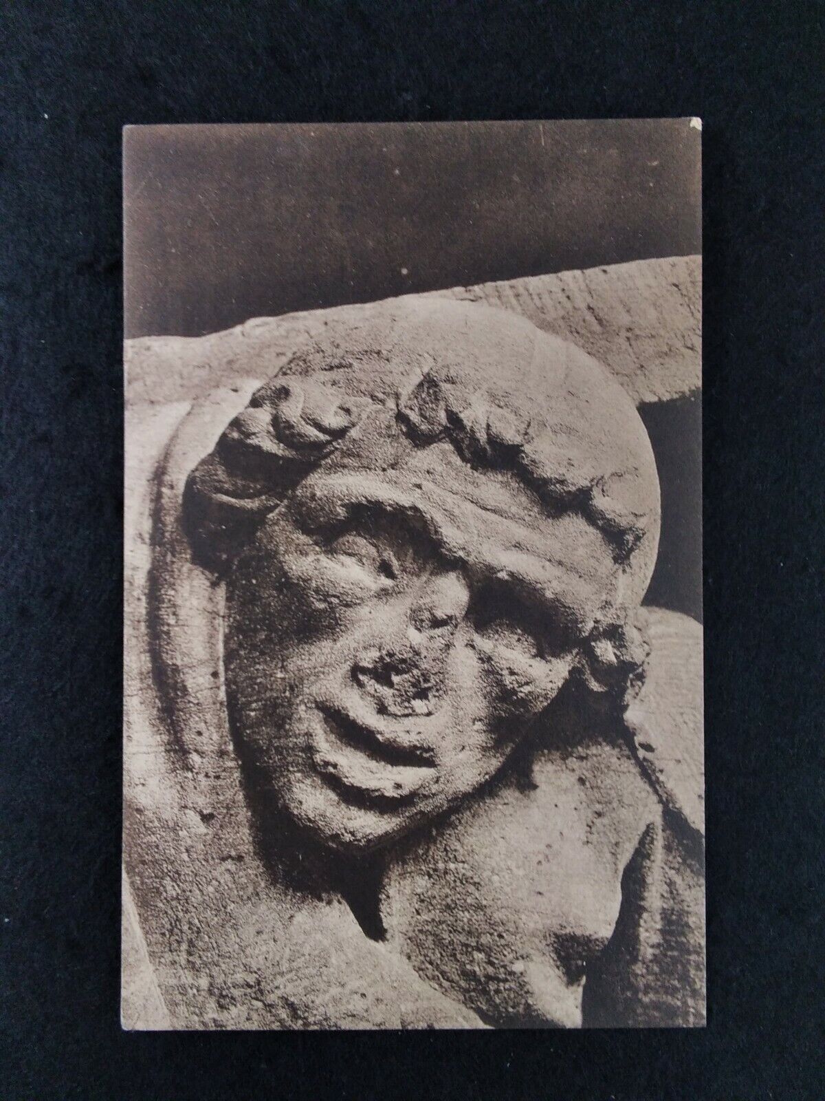 Rare Postcard: Mainz Germany Early 1900s Head Sculpture