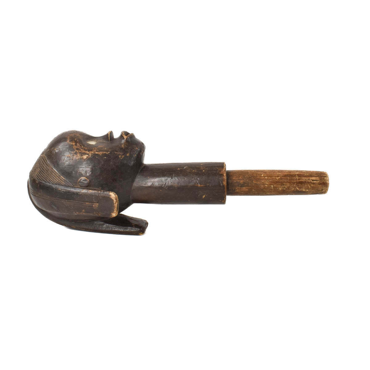 Gabon Fang Reliquary Head Artifact - Antiques Ecommerce