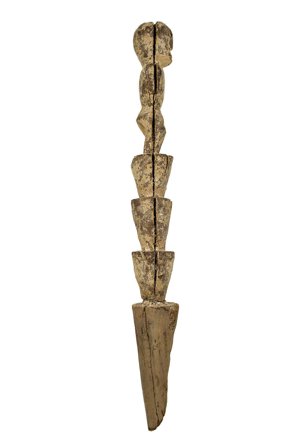 Lega Bwami Society Figural Post from Congo