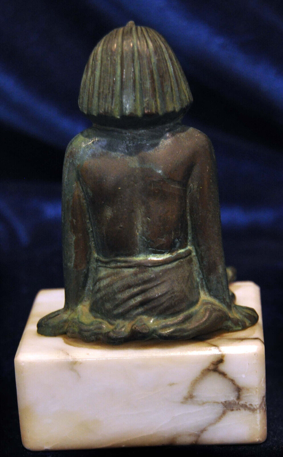 Egyptian Pharaoh Bust Museum Replica Deco - Italy Spelter