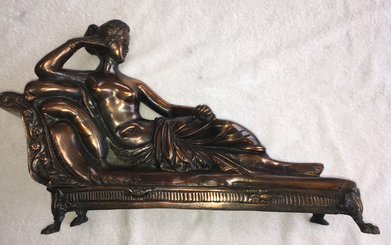 1900’s Paolina Bonaparte Laying Nude Bronze/Copper Statue