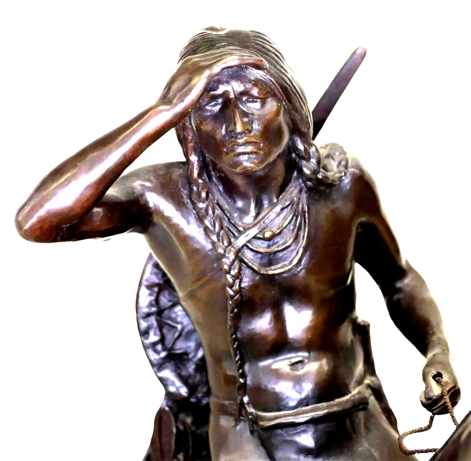 Antique Bronze Sculpture, C.E. Dallin 'THE SCOUT