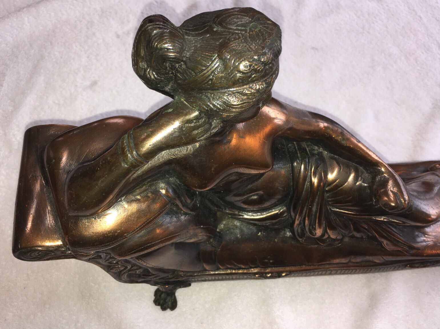 1900’s Paolina Bonaparte Laying Nude Bronze/Copper Statue