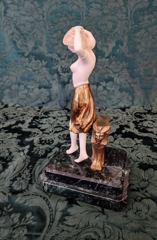 Rare Art Nouveau Bronze Sculpture Dancing Lady 1900's