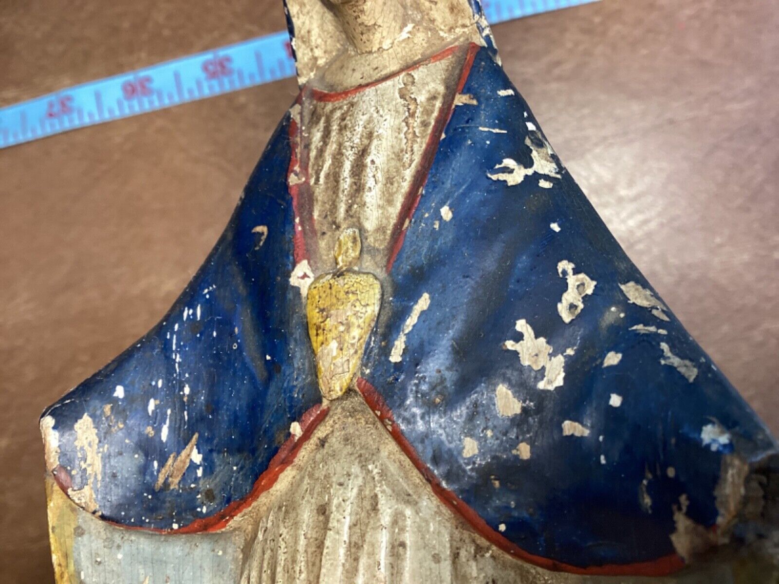 French Virgin Mary Statue from the 18th Century