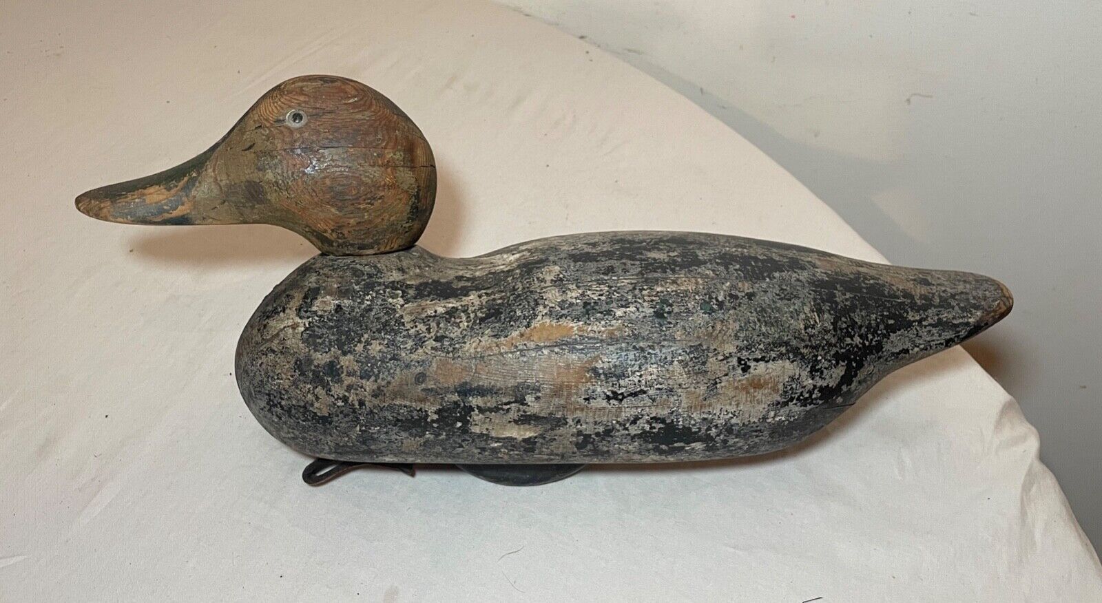 1800s hand carved Folk Art mallard duck decoy