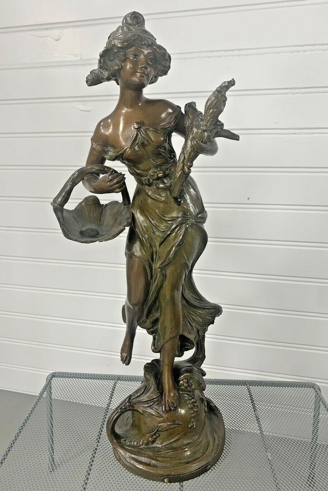 French Henri Honore Ple Signed Bronze Statues Set