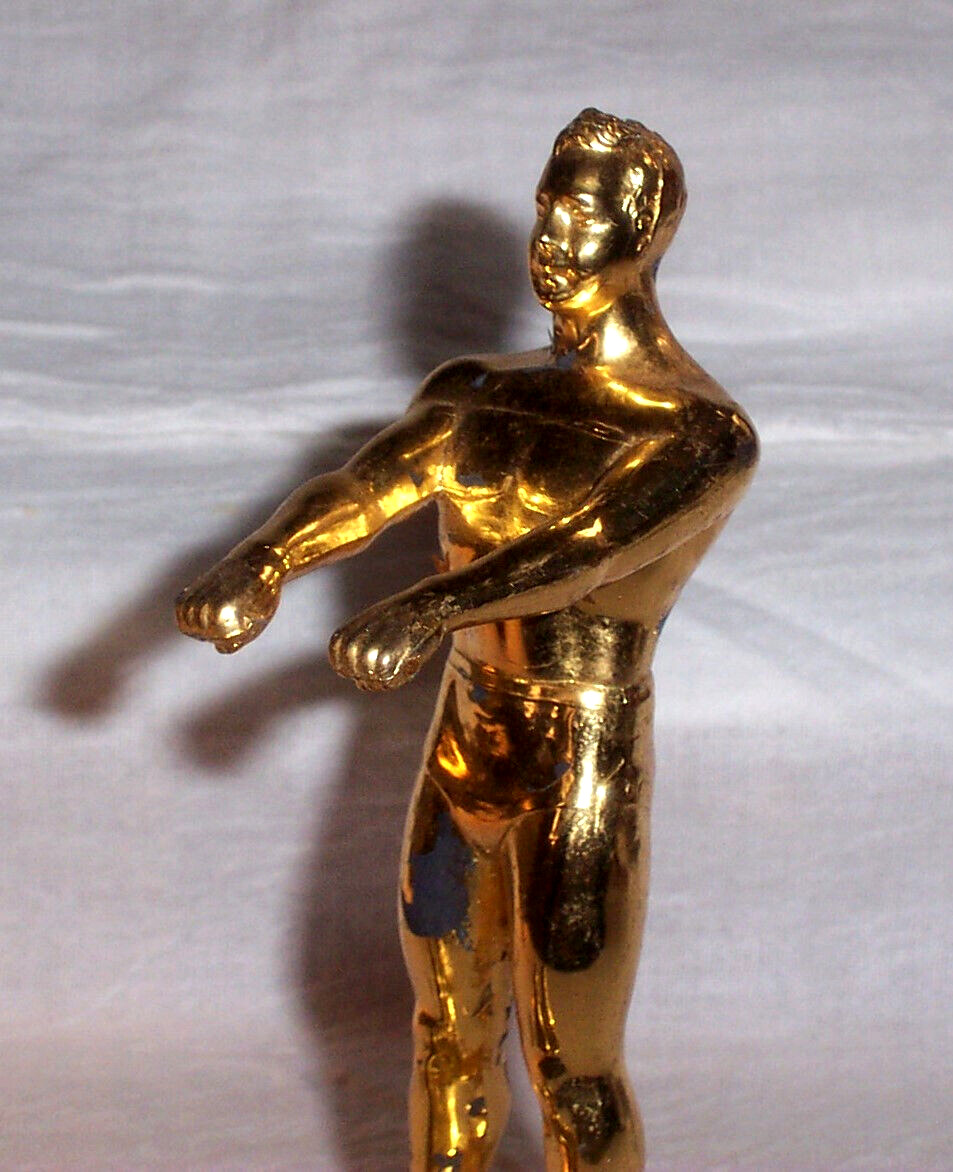 Mid 1900s Vintage Water Skier Figure, Semi Nude