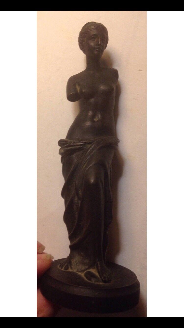 Antique Bronze Woman Statue from Austria, Circa 1900