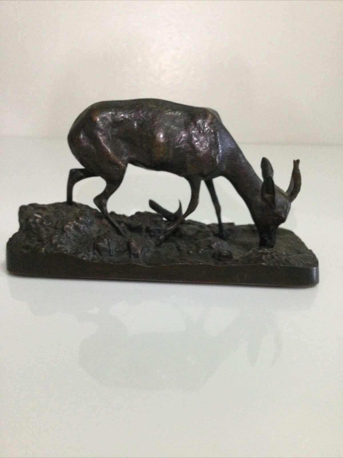Antique Bronze Sculpture "Gazelle of the Desert" 19th Century