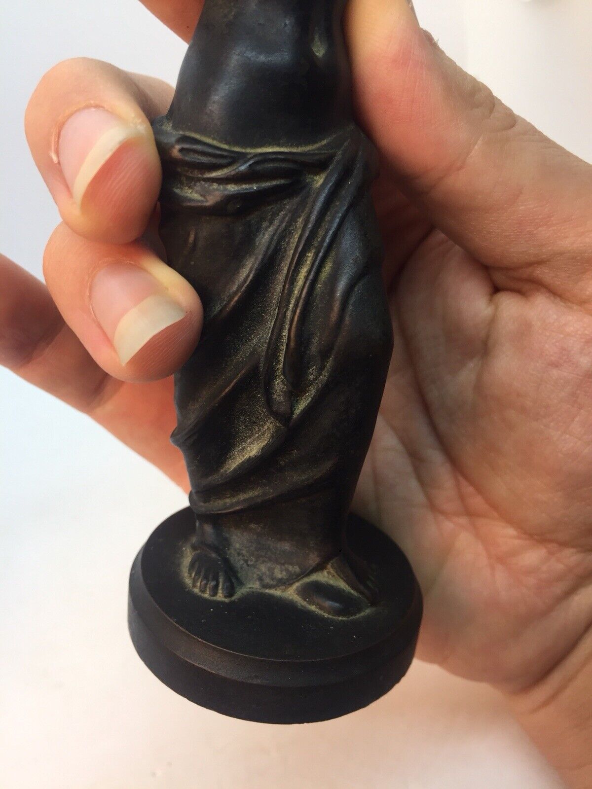 Antique Bronze Woman Statue from Austria, Circa 1900