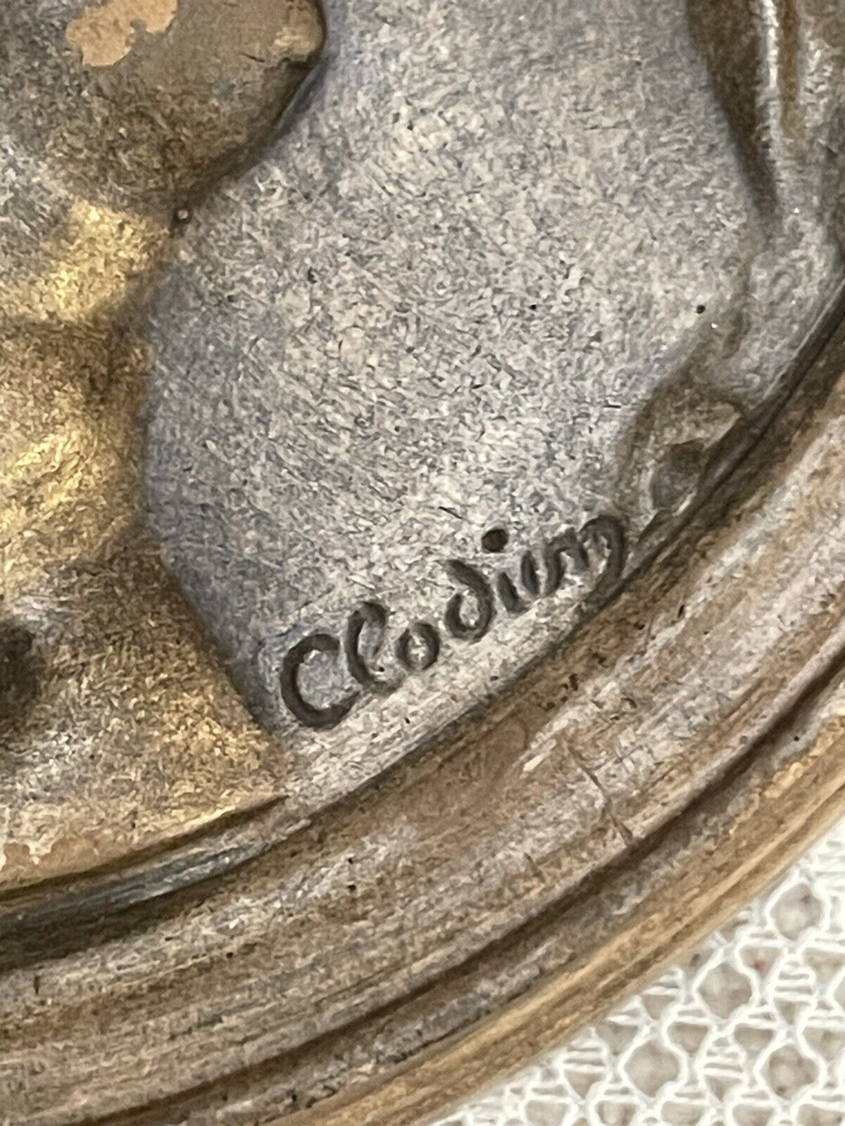 French Art Nouveau Plaque High Relief Nymph by Clodion