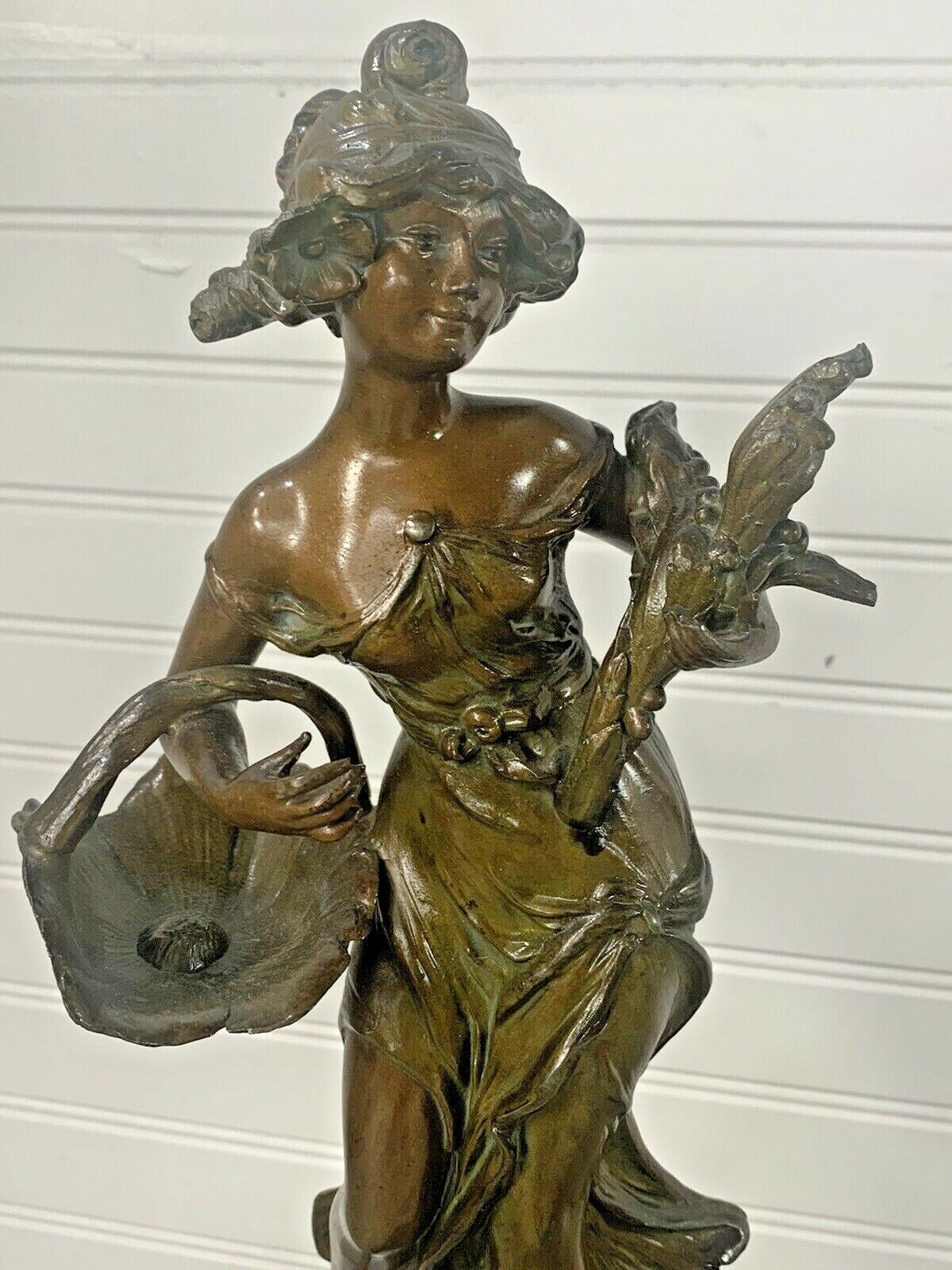 French Henri Honore Ple Signed Bronze Statues Set