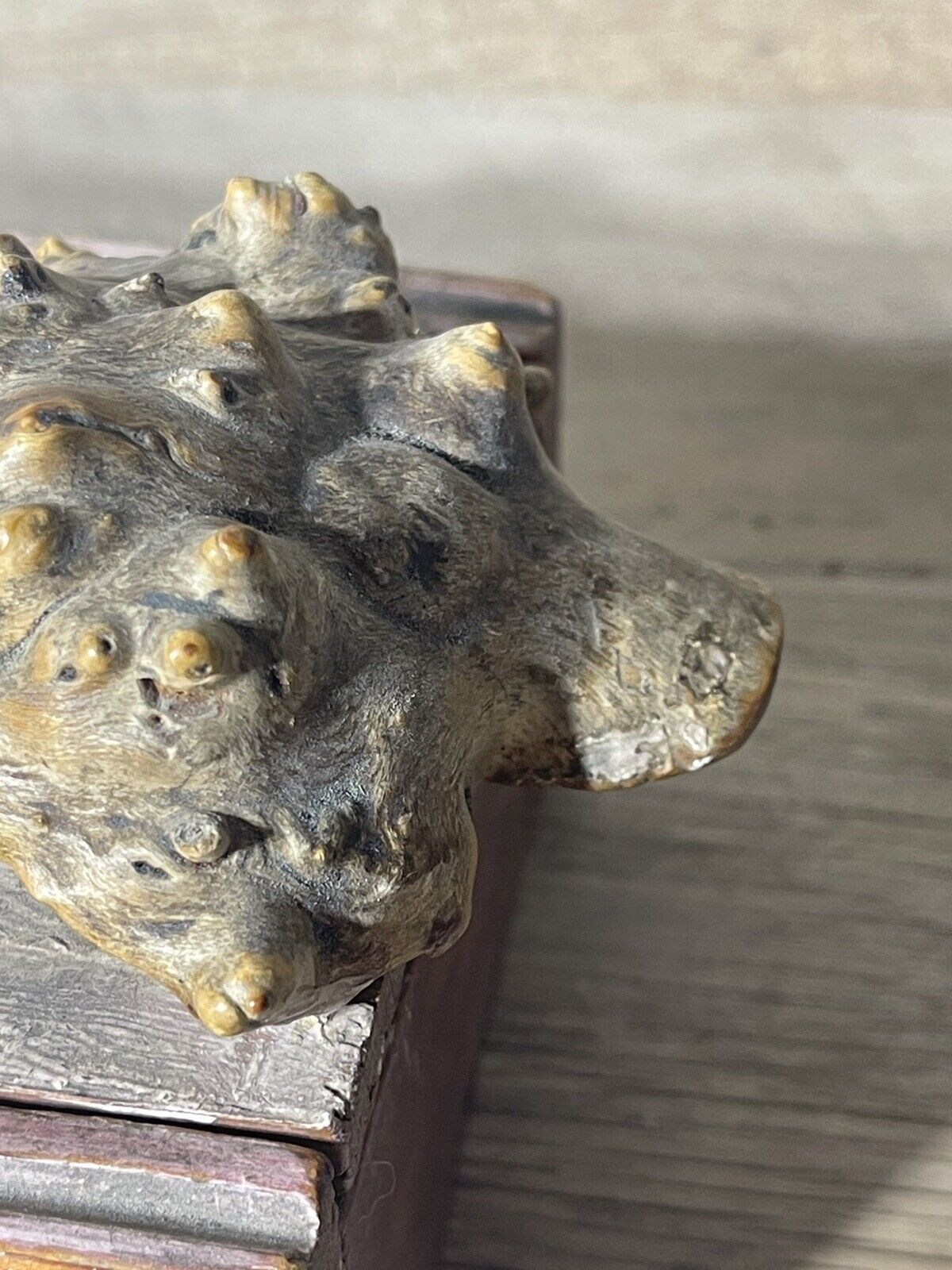 Early 1900's Japanese Wabi Sabi Wood Sculpture Box