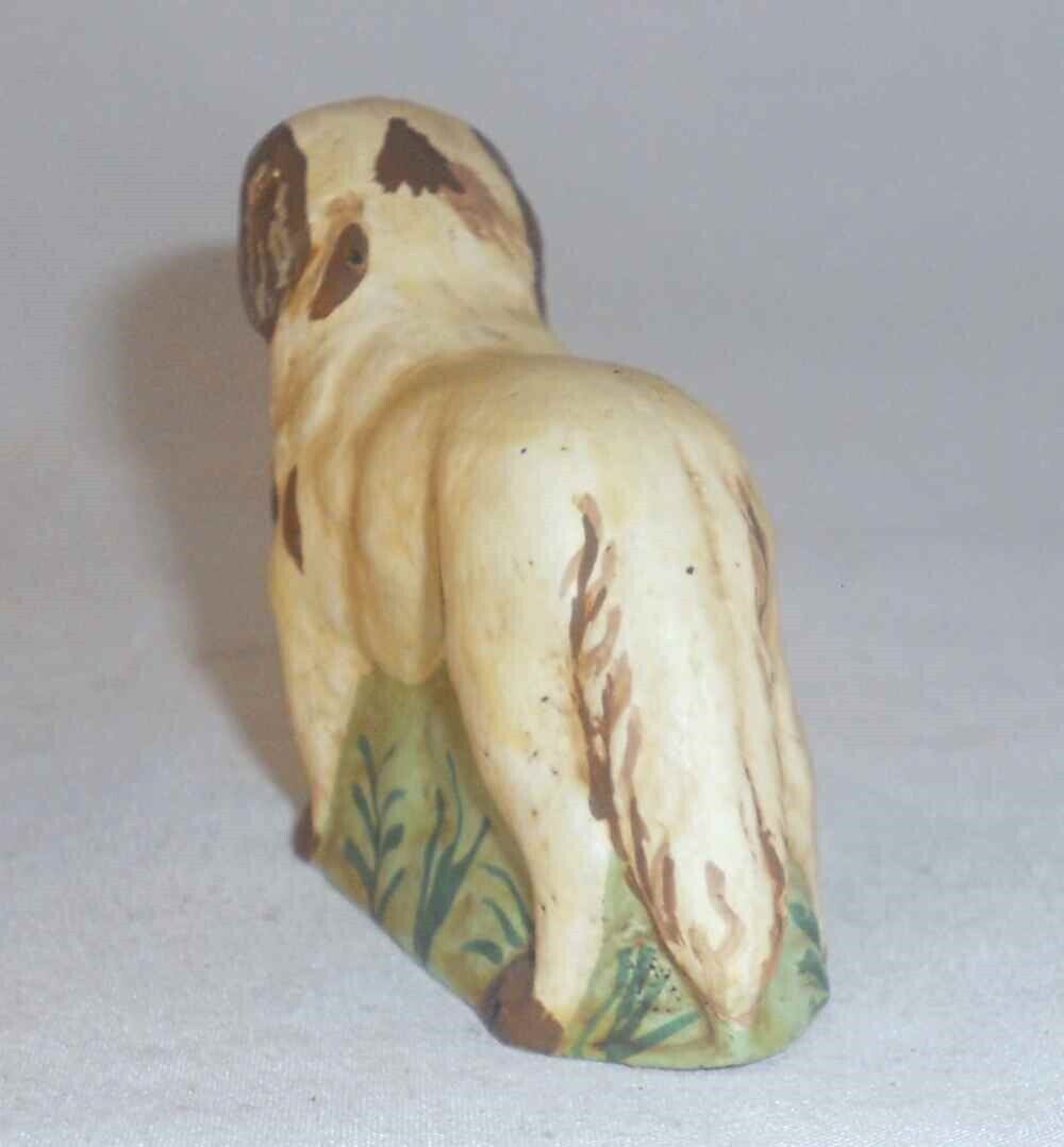 1900s Polychrome Folk Art Dog Standing By Dierwechter