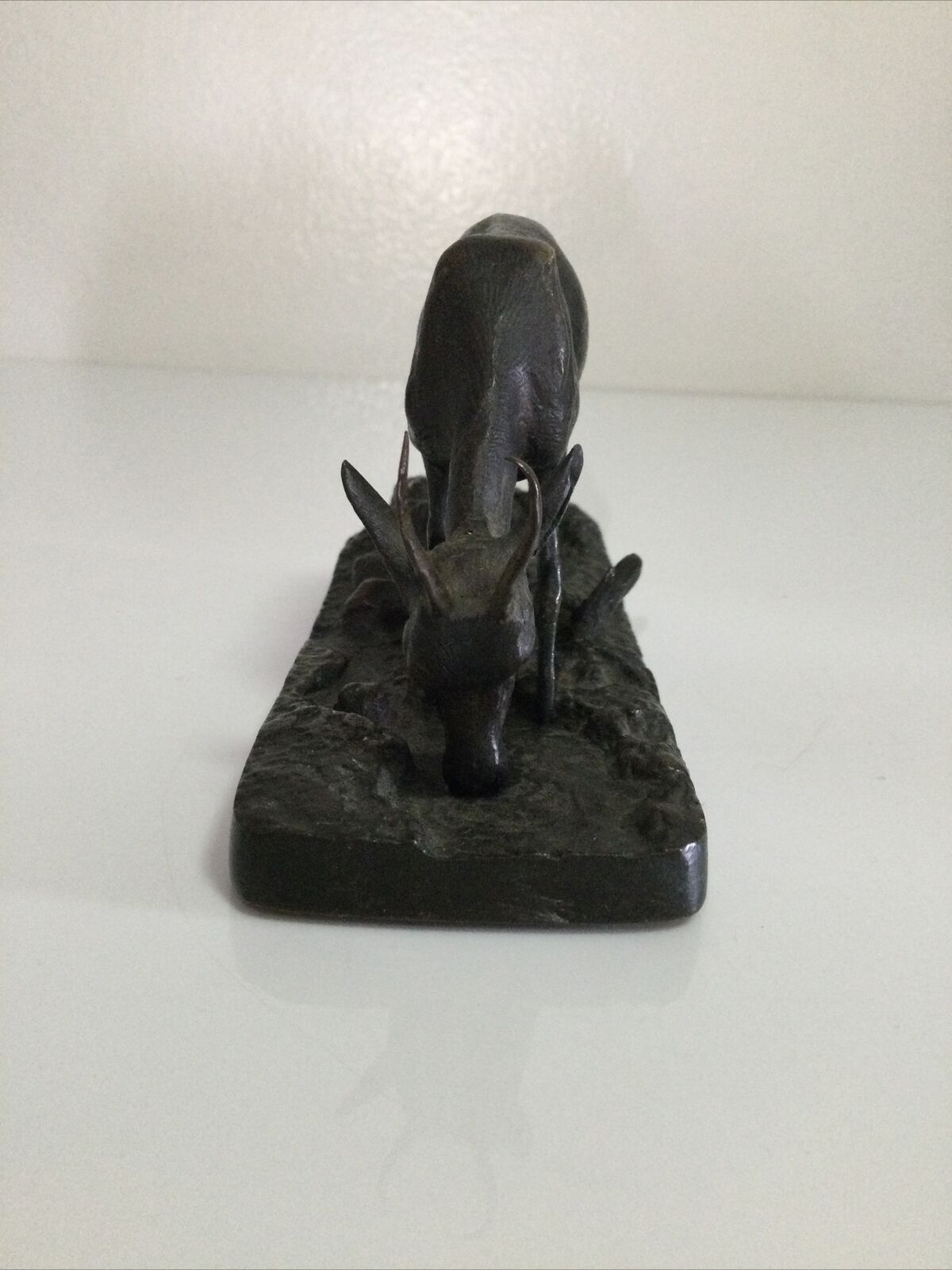 Antique Bronze Sculpture "Gazelle of the Desert" 19th Century