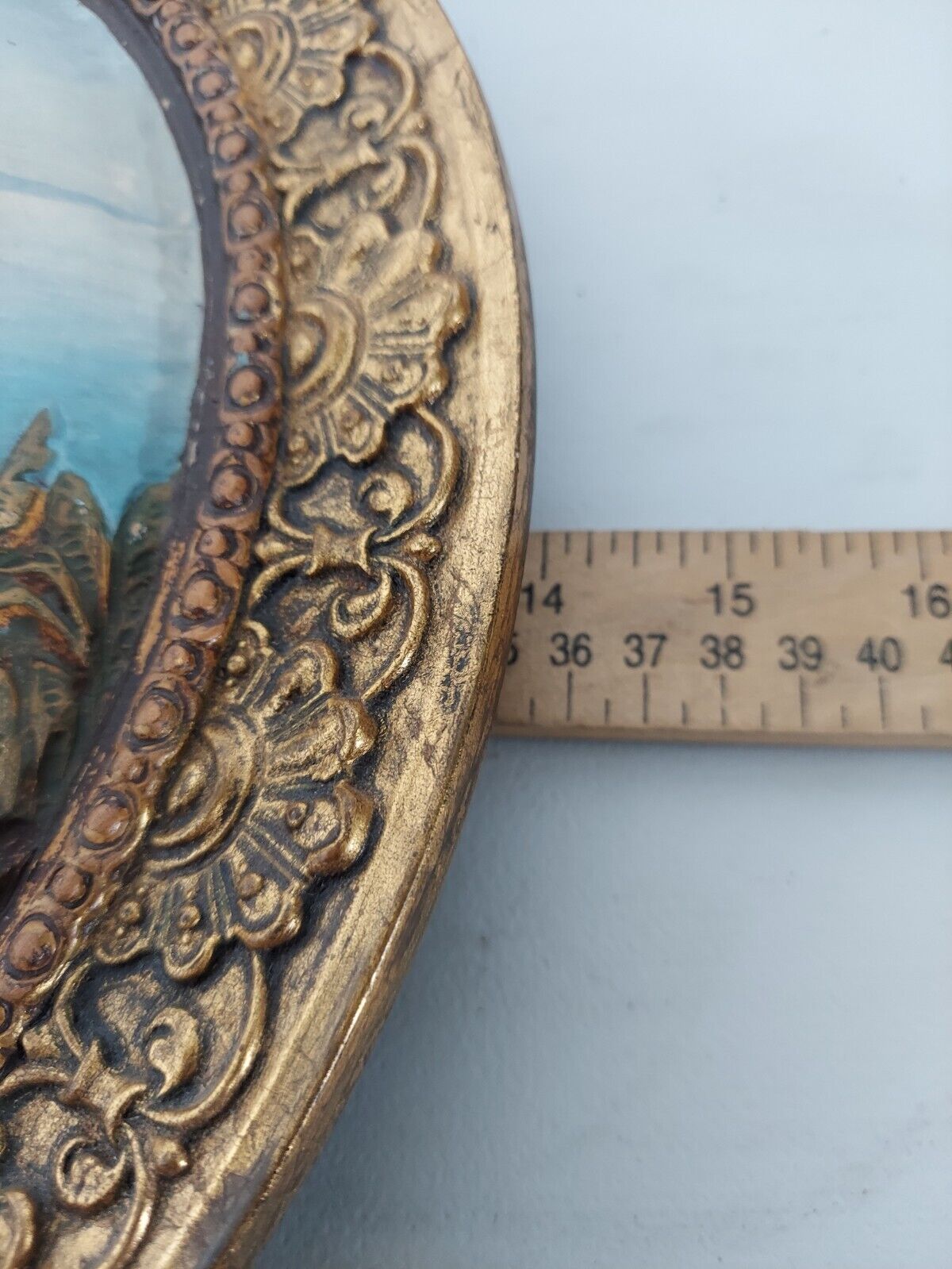 1800's Wilhelm Schiller Sohn terracotta wall plate sculpture