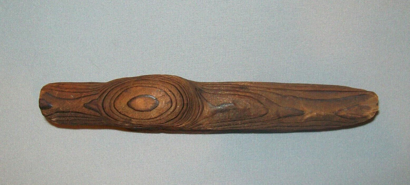 19th Century Folk Art Carved Wooden Duck or Bird